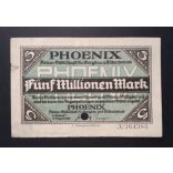 Germany 5 Million Mark 1923 F Düsseldorf