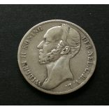 Hollandia 1 Gulden 1848 9,8 g ezüst