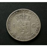 Hollandia 1 Gulden 1848 9,8 g ezüst