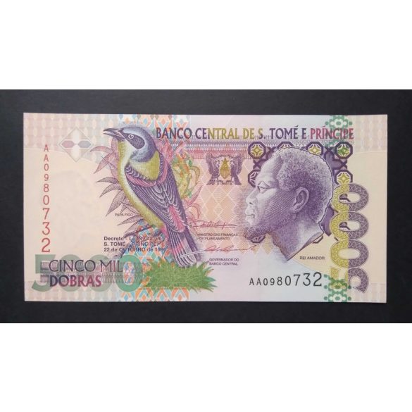 Sao Tome and Principe 5000 Dobras 1996 UNC