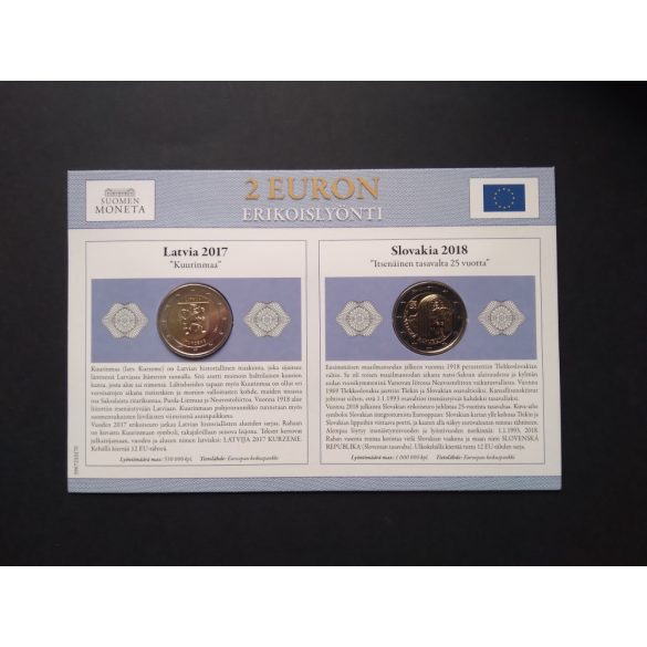 EU 2 Euro set of 2 pcs commemorative coins Unc