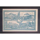 Németország Flöha 5 Mark 1918 Unc 