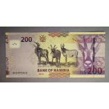 Namíbia 200 Dollars 2012 Unc
