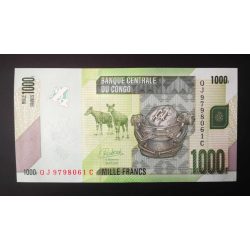 Kongó 1000 Francs 2022 Unc 