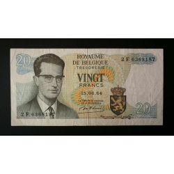 Belgium 5 Francs 1964 F+