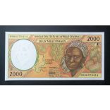 Central African States Central African Republic 2000 Francs 1999 aUNC