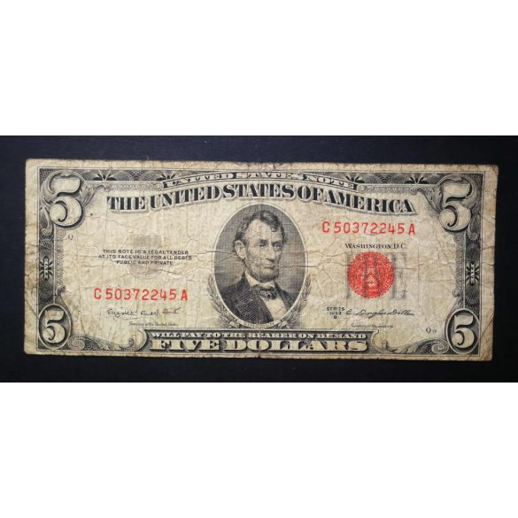 USA 5 Dollars 1953 VG+