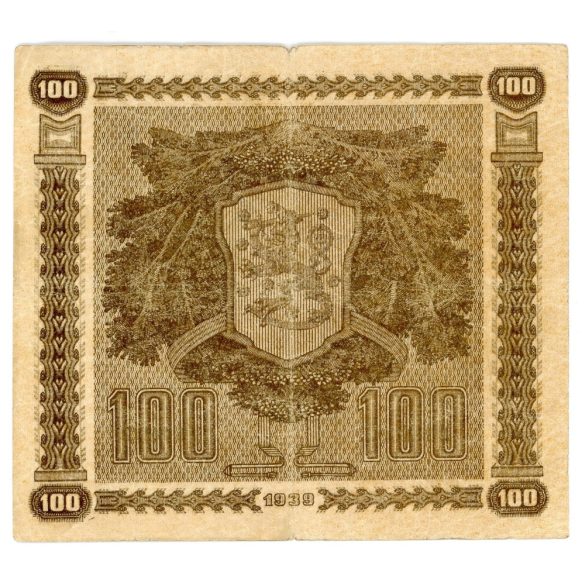 Finland 100 Markkaa 1939 F