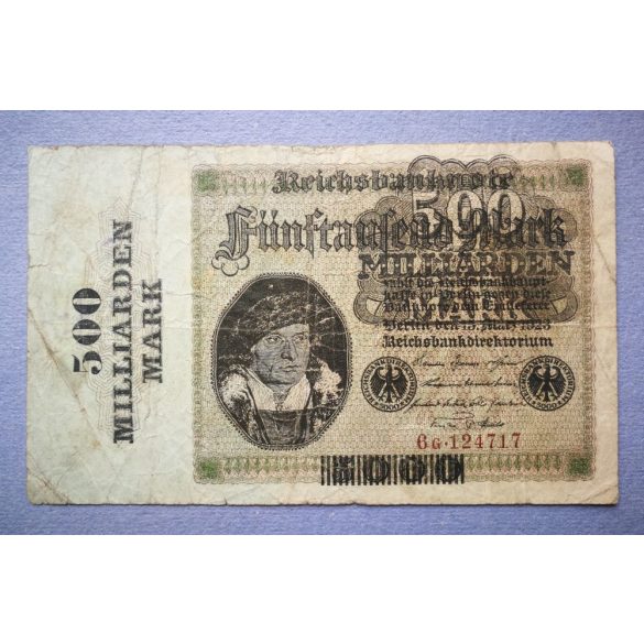 Németország 500 milliárd Mark 1923 VG+