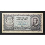 Hungary 10 million Milpengő 1946 XF-