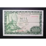 Spain 1000 Pesetas 1965 VF