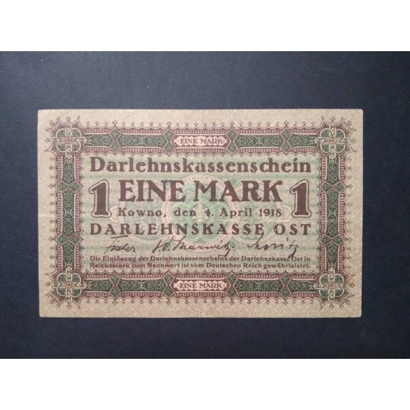 Germany 1 Mark Poland, Lithuania, Latvia occupation 1918 VF+