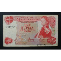 Mauritius 10 Rupees 1967 F