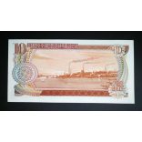 North Korea 10 Won 1978 UNC red and black serial number without stamp