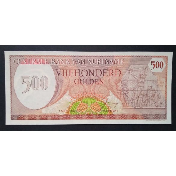 Suriname 500 Gulden 1982 Unc