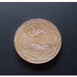 France 10 Euro 2014 Egalité commemorative coin in decorative packaging