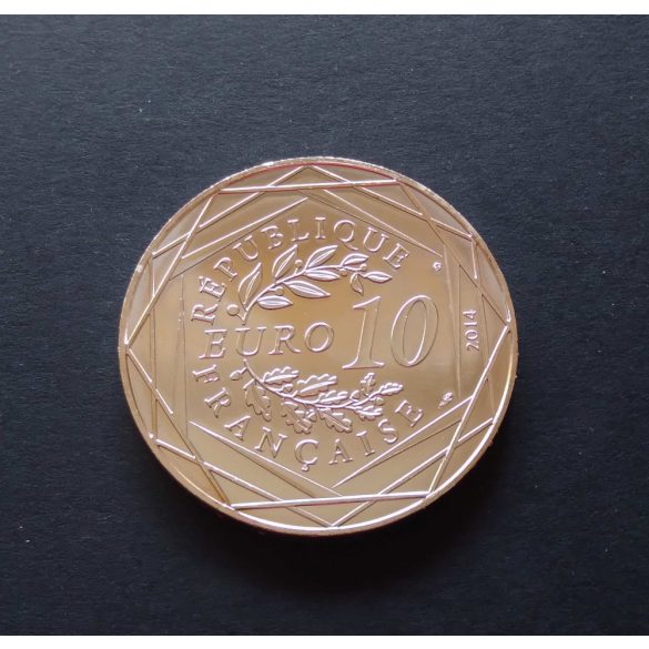 France 10 Euro 2014 Egalité commemorative coin in decorative packaging