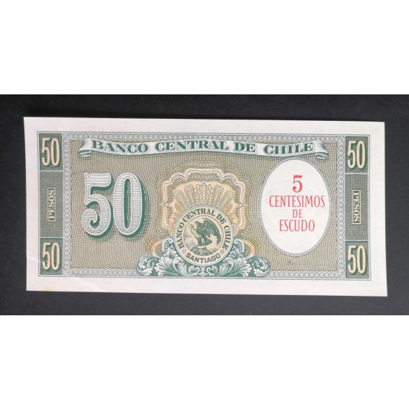 Chile 50 Pesos/5 Centesimos 1960 XF+