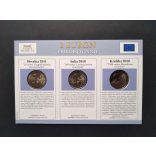 EU 2 Euro set of 3 pcs commemorative coins Unc