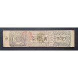 Japan 1 Monme Silver, Yamato Province, Edo Period, Hansatsu Banknote, 1603-1868 XF