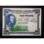 Spain 100 Pesetas 1925 VF+