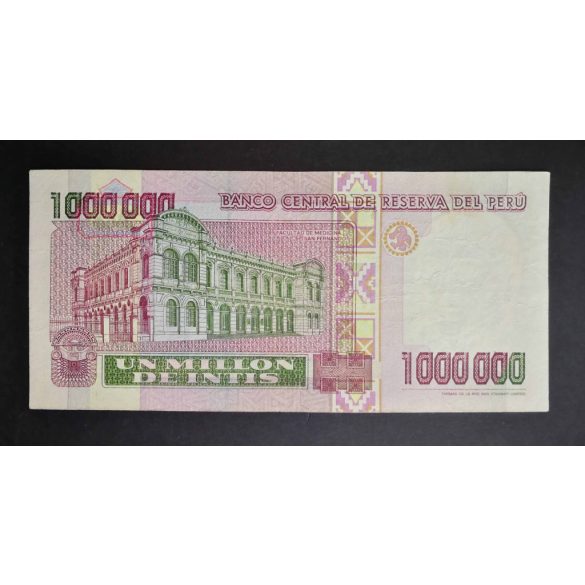 Peru 1 million Intis 1990 F+