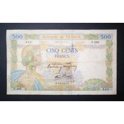 France 500 Francs 1940 VG+