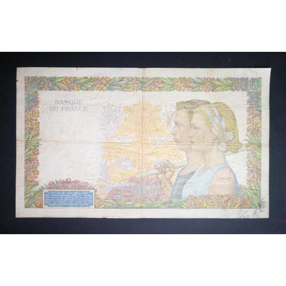 France 500 Francs 1940 VG+