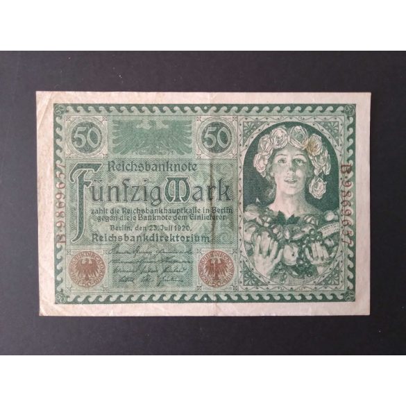 Németország 50 Mark 1920 VF