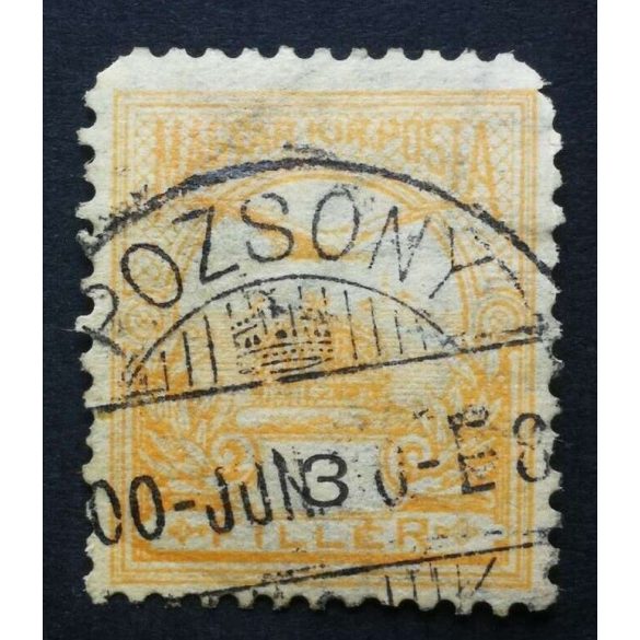 Hungary 1900 TURUL 3 F. perf. 12 : 11 3/4 POZSONY used
