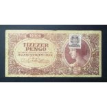 Hungary 10000 Pengő 1945 F