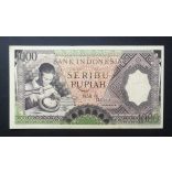 Indonesia 1000 Rupiah 1958 UNC-