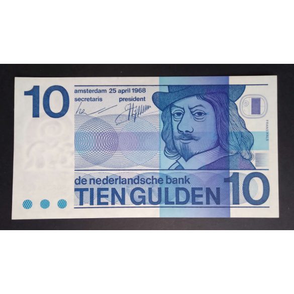 Netherlands 10 Gulden 1968 Unc