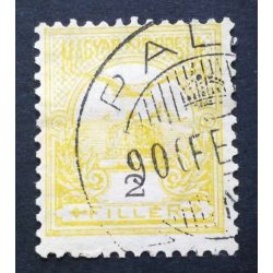   Hungary 1900 TURUL 2 F. perf. 12 : 11 3/4 PAL(IN) / ZA(LA) used