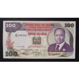 Kenya 100 Shillings 1988 Aunc+