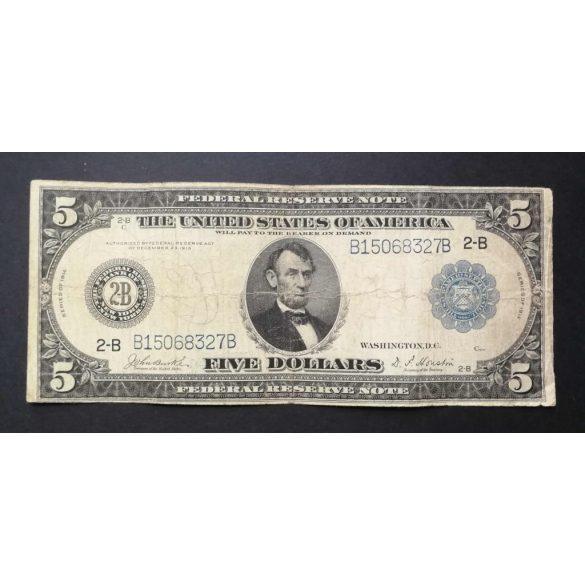 USA 5 Dollars 1914 F