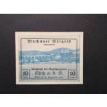 Austria 10 Heller 1920 Unc Spitz an der Donau, Emmersdorf