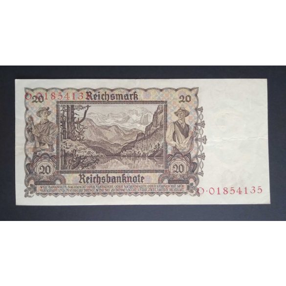 Germany 20 Reichsmark 1939 VF+