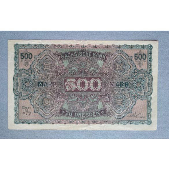 Germany 500 Mark 1922 F