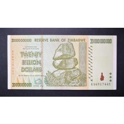 Zimbabwe 20 billion Dollars 2008 UNC-