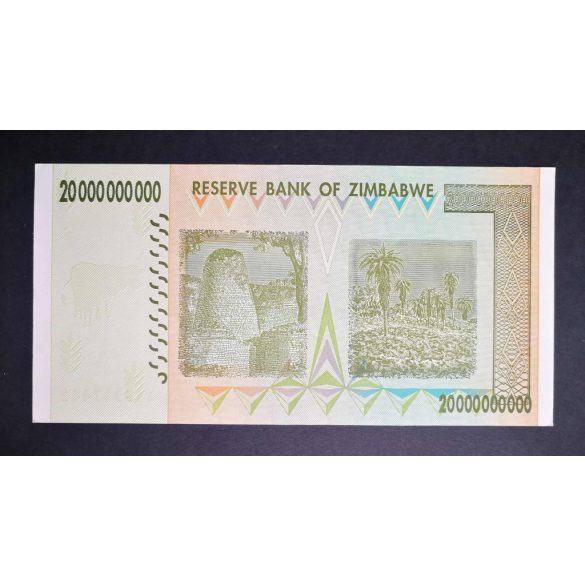Zimbabwe 20 billion Dollars 2008 UNC-