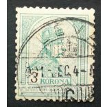 Hungary 1900 TURUL 3 K. perf. 12 : 11 3/4 LÉVA used
