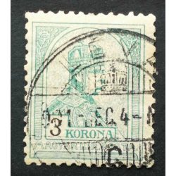Hungary 1900 TURUL 3 K. perf. 12 : 11 3/4 LÉVA used