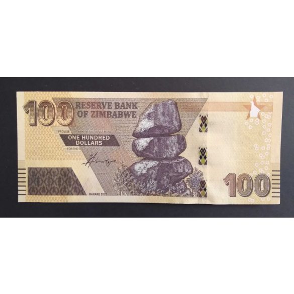 Zimbabwe 100 Dollars 2020 UNC