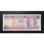 Barbados 20 Dollars 1988 VF