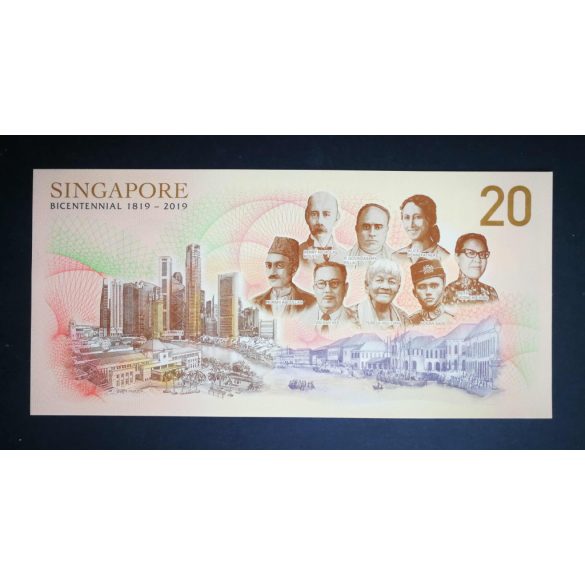 Singapore 20 Dollars 2019 UNC