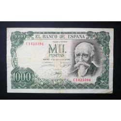 Spain 1000 Pesetas 1971 F
