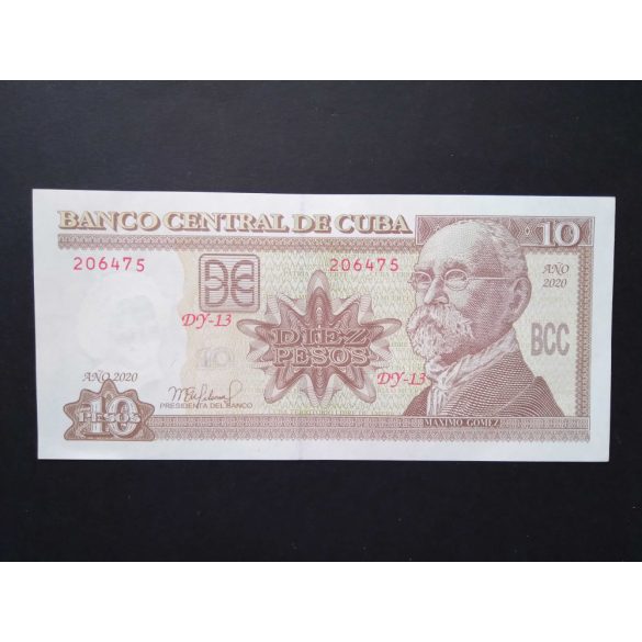 Cuba 10 Pesos 2020 Unc