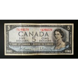 Canada 5 Dollars 1954/61 F+