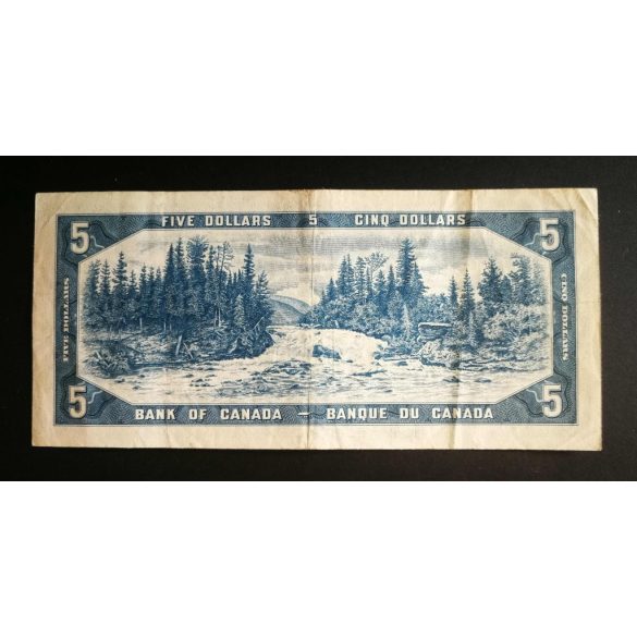 Canada 5 Dollars 1954/61 F+